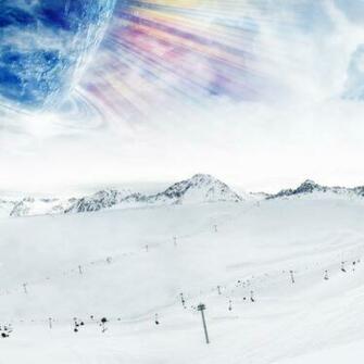 iPad Wallpaper Snow White Natural Scenery Mini