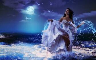 Girl Pc Desktop HD Paintings Wallpaper