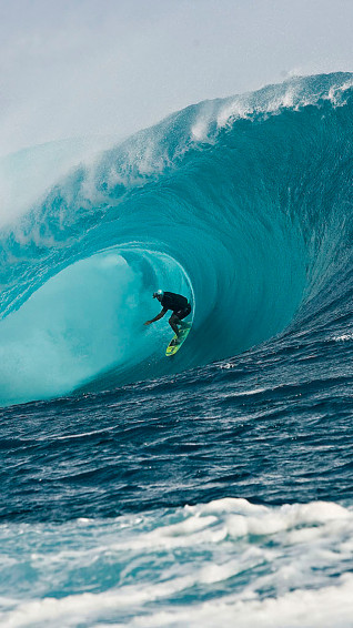 Surfing Waves iPhone Wallpaper