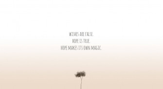Aesthetic Quotes Of Wishing And Hoping Wallpaper