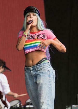 Halsey Performs At Glastonbury Festival