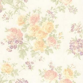 Pastel Floral Trail Ivana Mirage Wallpaper