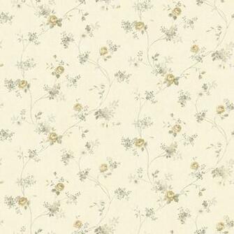 Cream Floral Vine Virginia Cottage Garden Wallpaper By Chesapeake