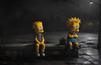 Depressed Bart Simpson Wallpaper