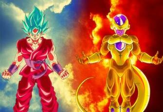 Ssj Blue Goku Vs Golden Frieza By Lordaries06