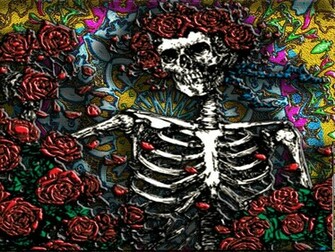 Grateful Dead Wallpaper Skeleton And Roses