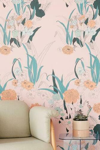 Willa Wildflower Removable Wallpaper With Image
