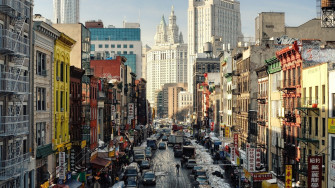 New York City Top Street Skyscrapers Wallpaper
