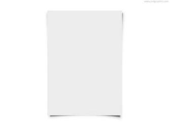 Blank White Paper Sheet Background Transparent Png File And