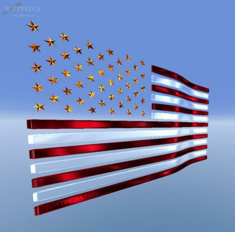 3d Usa Flag Screensaver Is An Interesting That Displays On