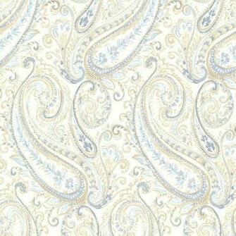 Brewster Penelope Blue Paisley Wallpaper The Home Depot