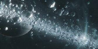 Space Asteroid Lens Flare Gas Giant Science Fiction