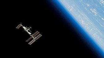 Station Iss Orbit Planet Earth Space Wallpaper