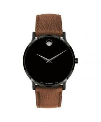 Movado Museum Classic Men S Black Pvd Stainless Steel Watch With