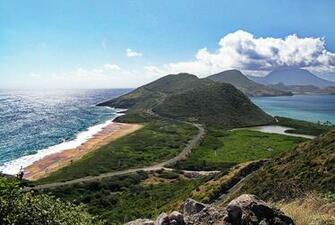 Saint Kitts And Nevis Grunge Flag HD Wallpaper Wide Screen
