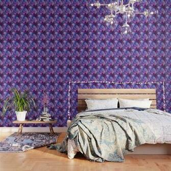 Tamarindo Tropic Purple Wallpaper By Schatzibrown Society6