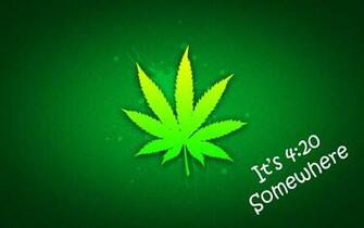 Psychedelic Weed Leaf Pot Wallpaper Background