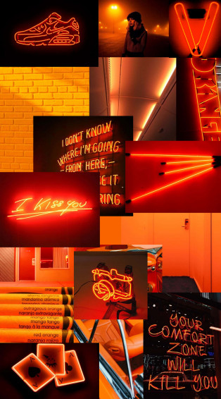 Orange Aesthetic Phone Wallpaper