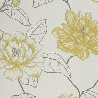 Green Grey Cream Florine Amilie Harlequin Wallpaper