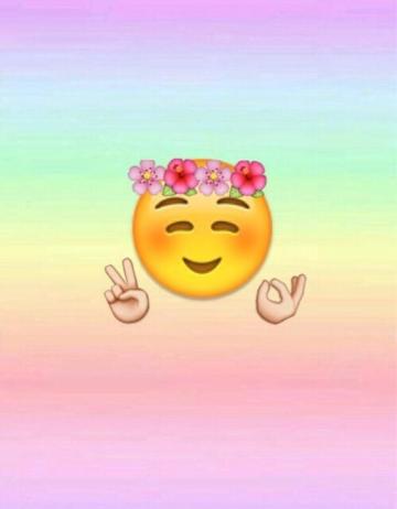 Background Blush And Emoji Image On Favim