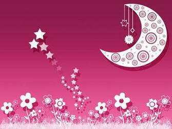 Modern Pink Wallpaper Cartoon
