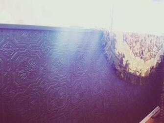 Painted Textured Wallpaper Looks Like Vintage Tin