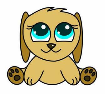 Cute Cartoon Puppies Clip Art