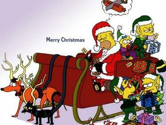 Animals Zoo Park Christmas Cartoon Wallpaper For Desktop
