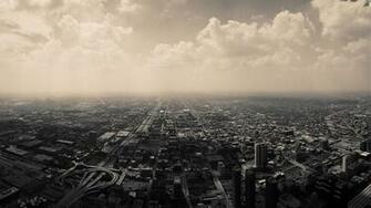 Wallpaper Cityscape Chicago Sears Tower City 4k
