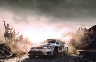 Wallpaper Volkswagen Polo Wrc Rally Sports Car White