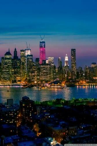 New York At Night Wallpaper Sf