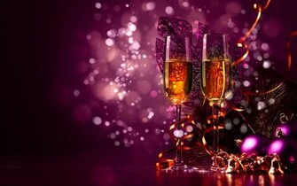 Champagne For New Years Eve Party Computer Desktop Wallpaper