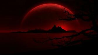 Red Moon Dark Branch Mountains Desktop Pc And Mac