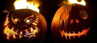 Scary Pumpkin Wallpaper HD Background