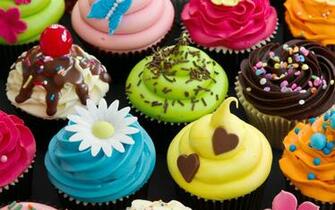 Colorful Little Cakes Wallpaper Id