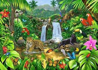 Harmony Wall Art Tropical Wallpaper By Murals Your Way