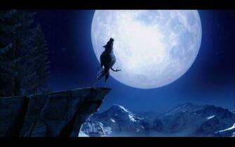 Wolf Howling At The Moon Wallpaper