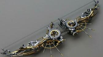 Composite Bow Fantasy Weapons Steampunk Sci Fi Wallpaper
