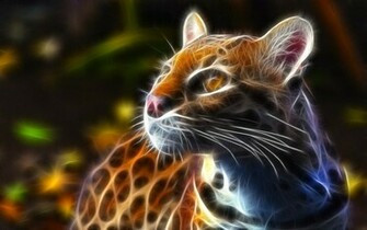 Ocelot Fractal Wallpaper