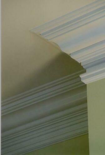 The Ceiling Crown And Door Trim Moldings As Well Wainscoting