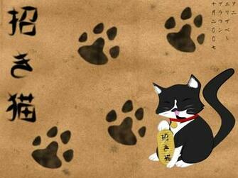 Lucky Cat Wallpaper Art I