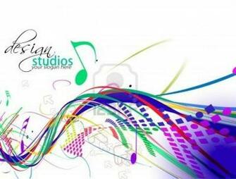 Colorful Music Notes Abstract Note Vector Background