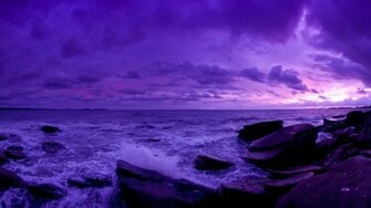 Glorious Purple Sunset Wallpaper