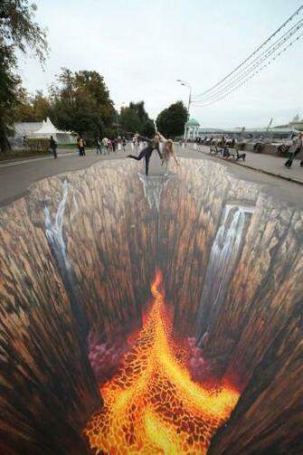 Street Paintings 3d People Tribute To Elements Wallpaper HD