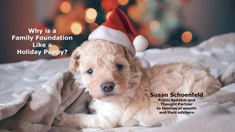 Why Is A Family Foundation Like Holiday Puppy
