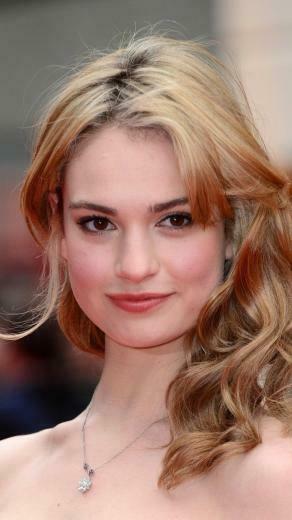 Beautiful Smile Blonde Lily James Wallpaper