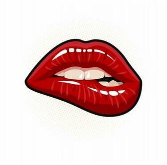 Library Of Biting Lip Clip Royalty Transparent Background Png