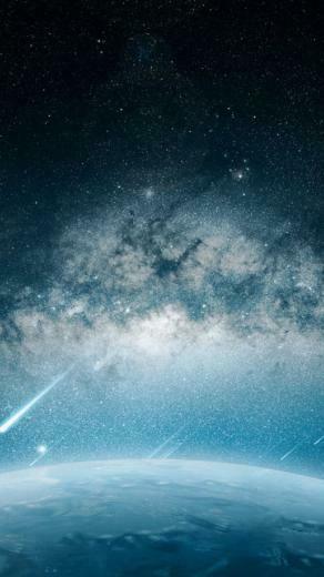 Space Meteorite Planet Rain Wallpaper For Samsung Galaxy S6