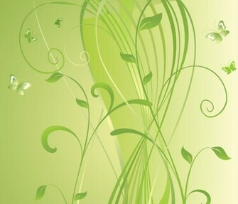 Green Floral Vector Background Graphics All Web