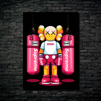 Kaws Supreme Artwork By Doublede Design